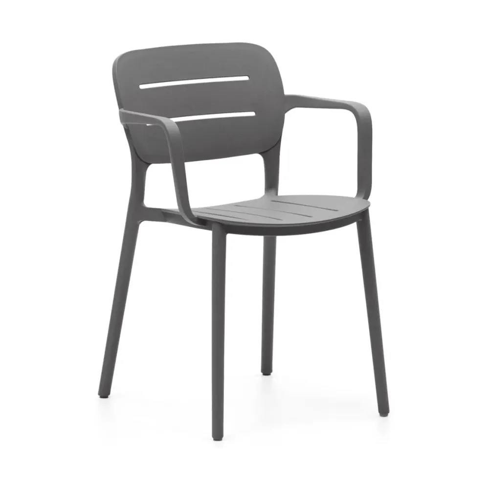 Kave Home Morella tuinstoel Grijs