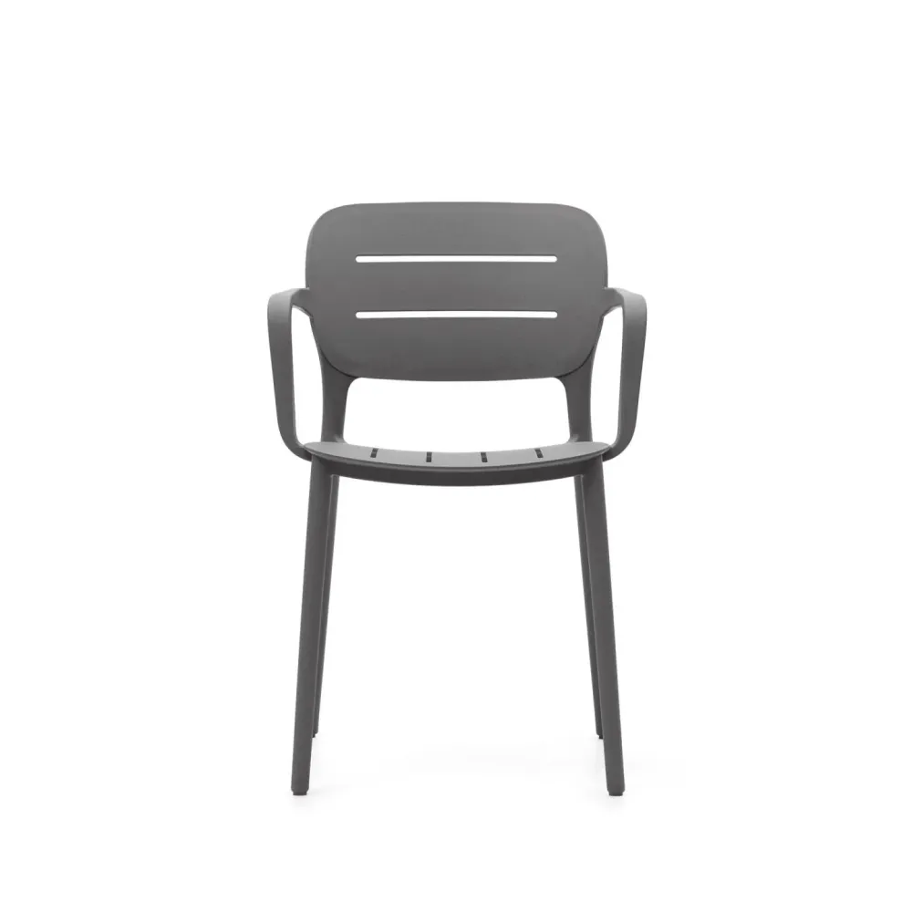 Kave Home Morella tuinstoel Grijs