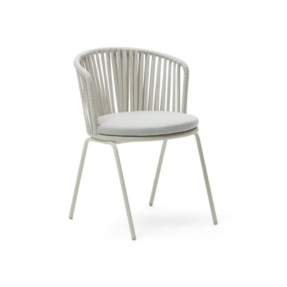 Kave Home Saconca tuinstoel Grijs