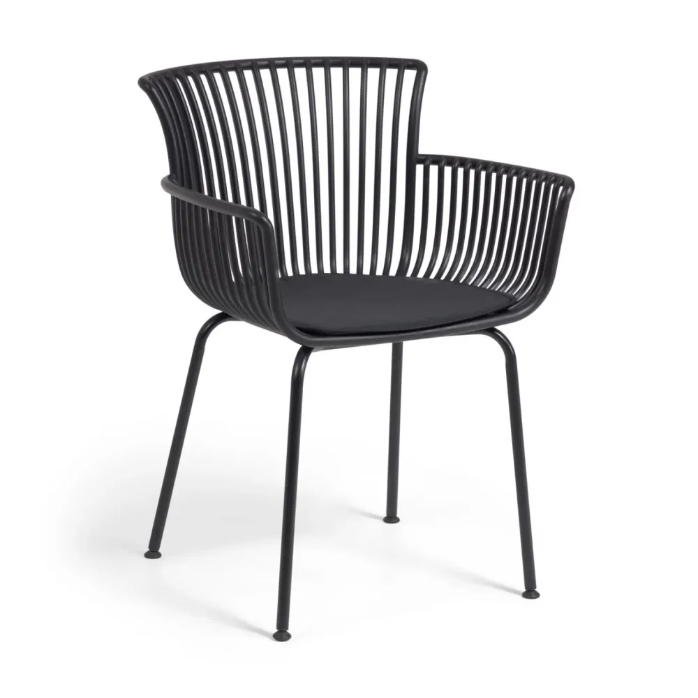 Kave Home Surpika tuinstoel Zwart