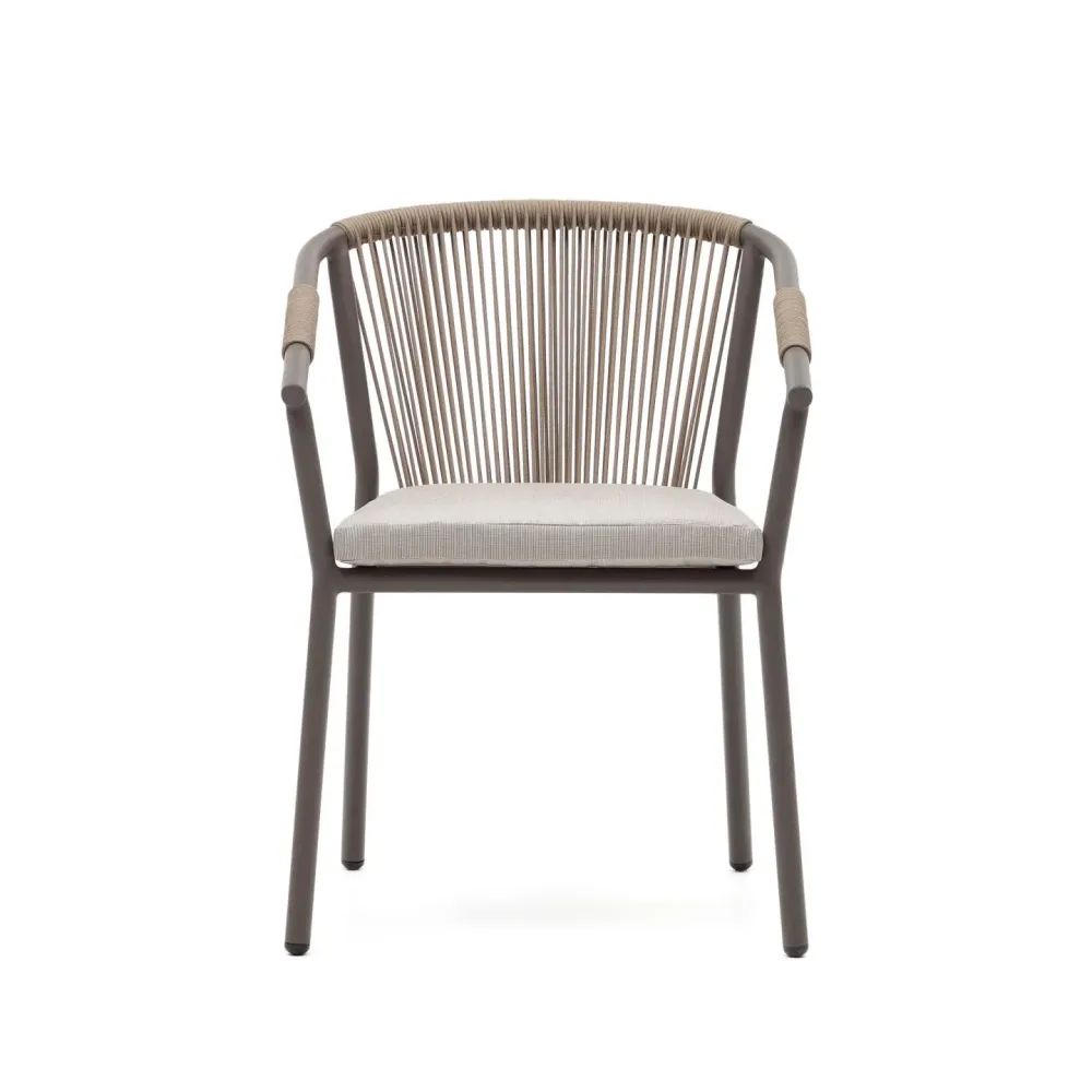 Kave Home Xelida tuinstoel Bruin
