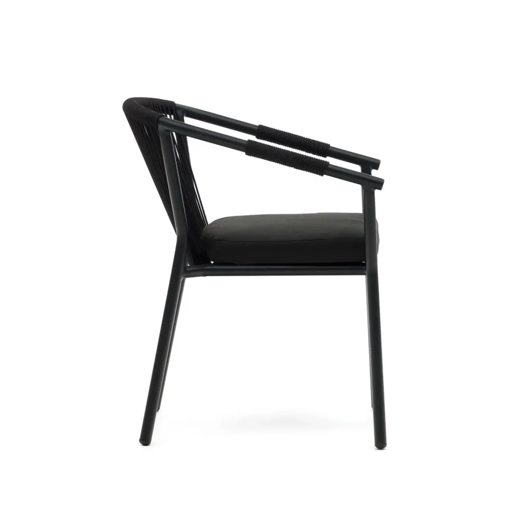 Kave Home Xelida tuinstoel Zwart