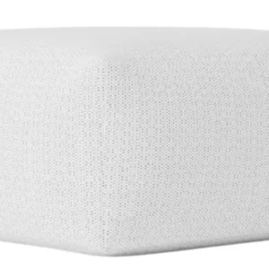 Laui Square Pouf - Boho White