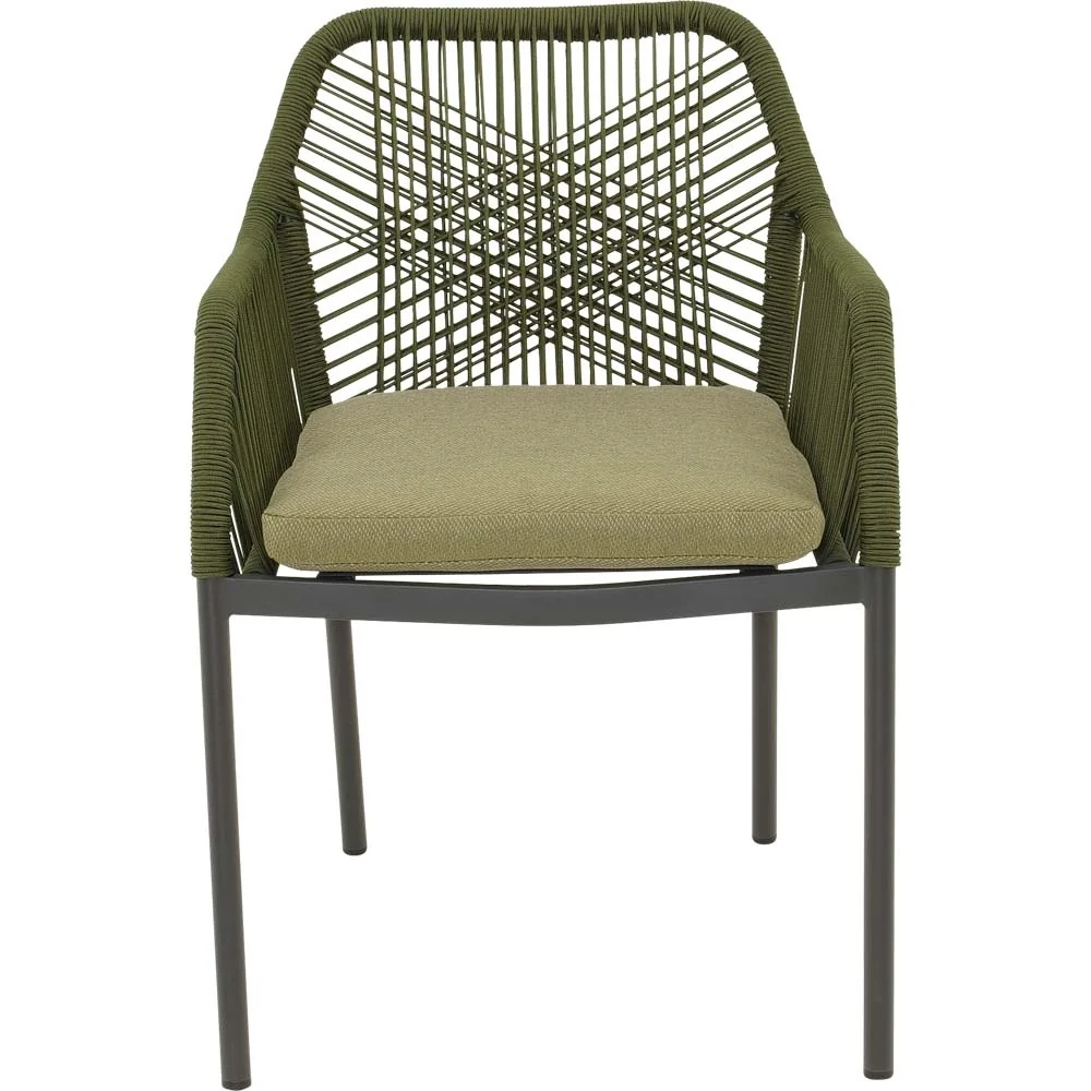 Lesli Living bistrostoel Akita - groen - 56x62x81cm