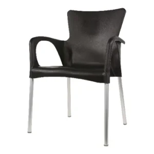 Lesli Living bistrostoel Bella - zwart - 52x55x85cm