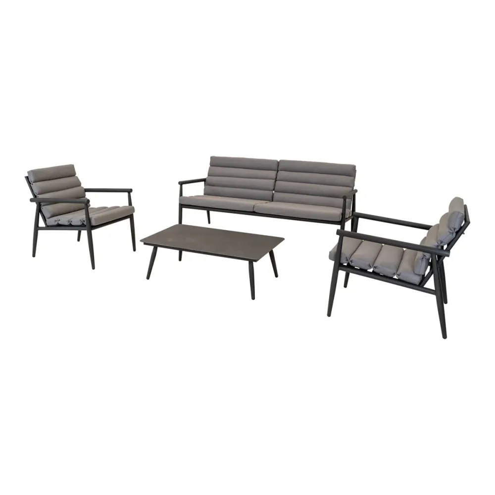 Lesli Living loungebank Harper - grijs - 168x76x72cm