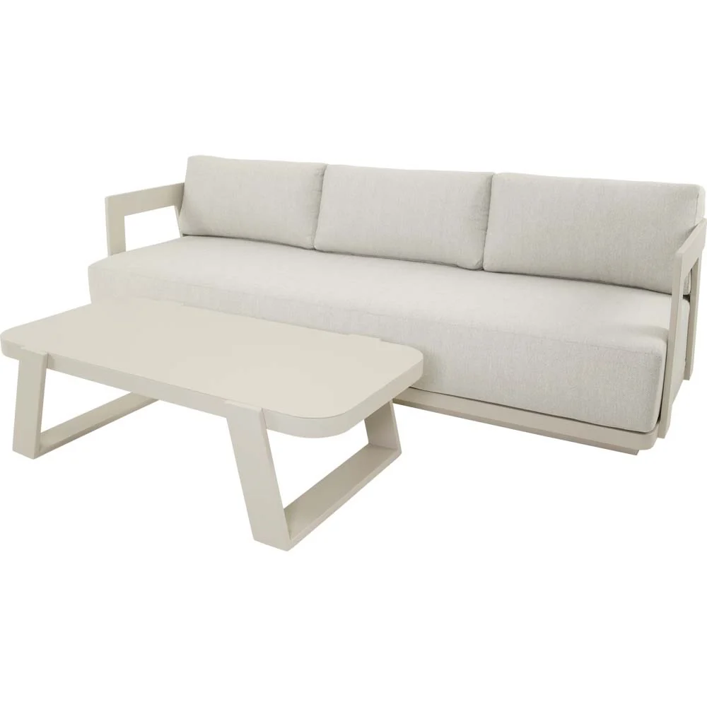 Lesli Living loungebank Makai - beige - 229x86,5x62,5cm