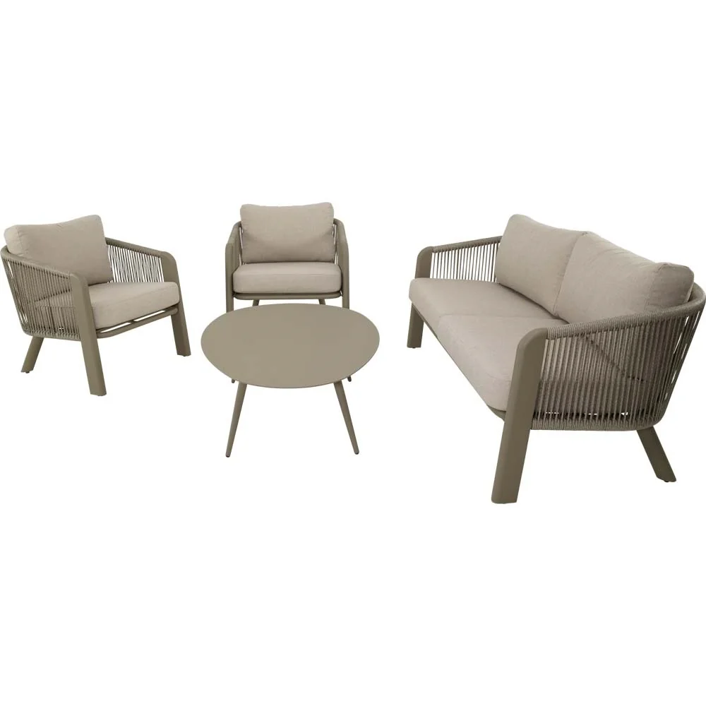 Lesli Living loungebank Tanoa - taupe - 174x78x69cm