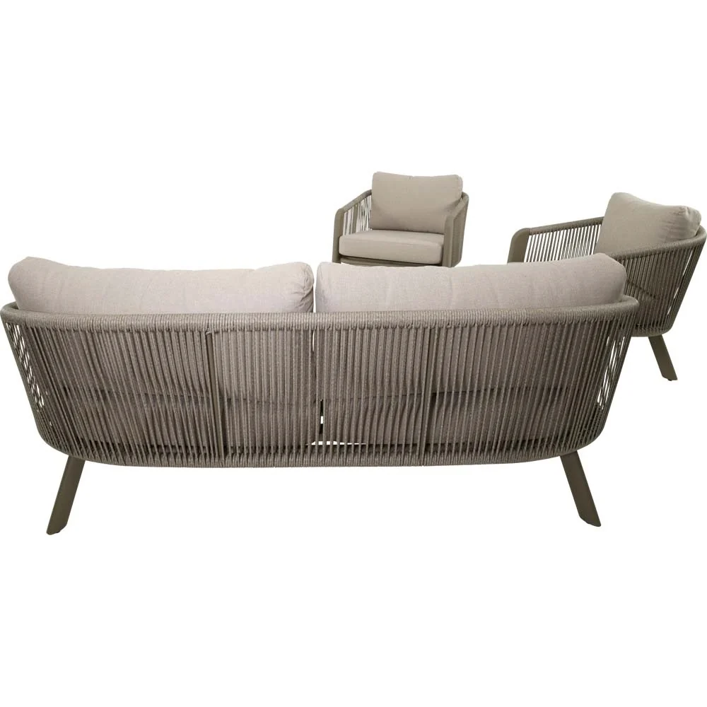 Lesli Living loungebank Tanoa - taupe - 174x78x69cm
