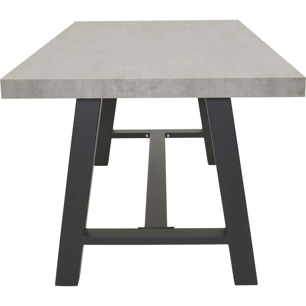 Lesli Living tuintafel Fresco - grijs - 180x90x75cm