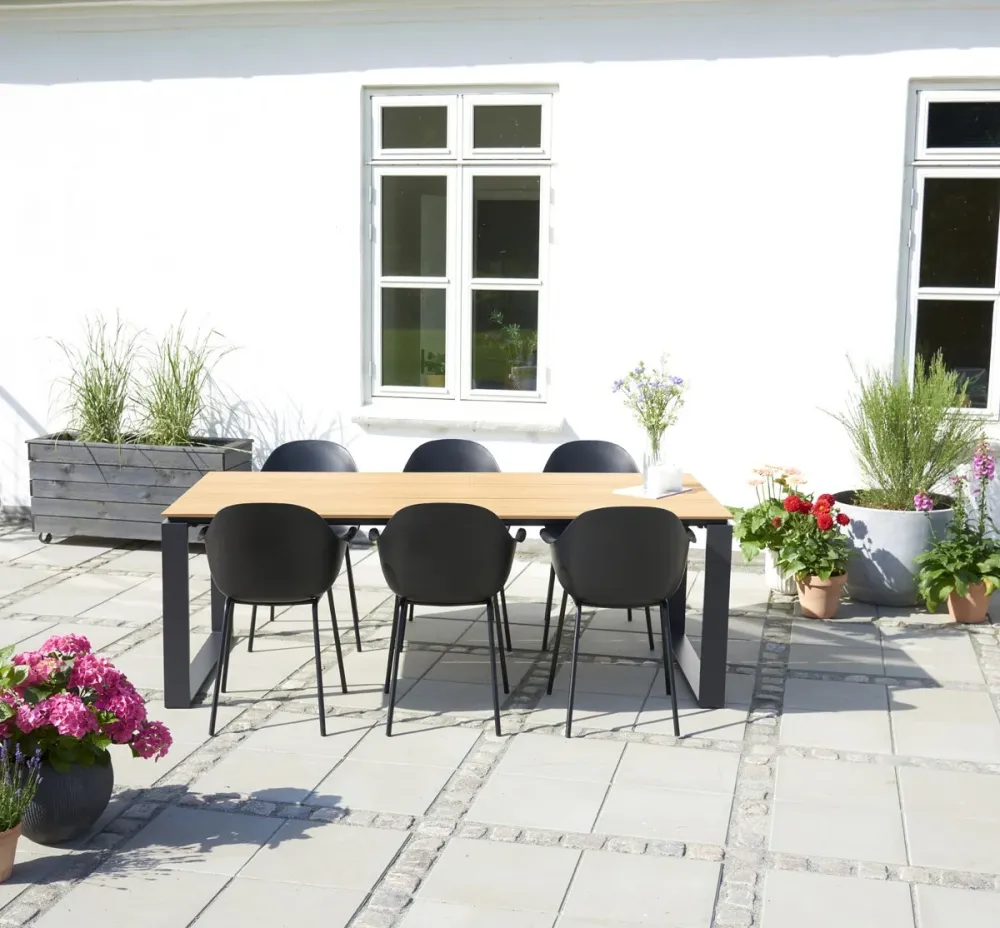 Lisomme Joep Tuintafel Polywood Naturel - 210 x 100 cm