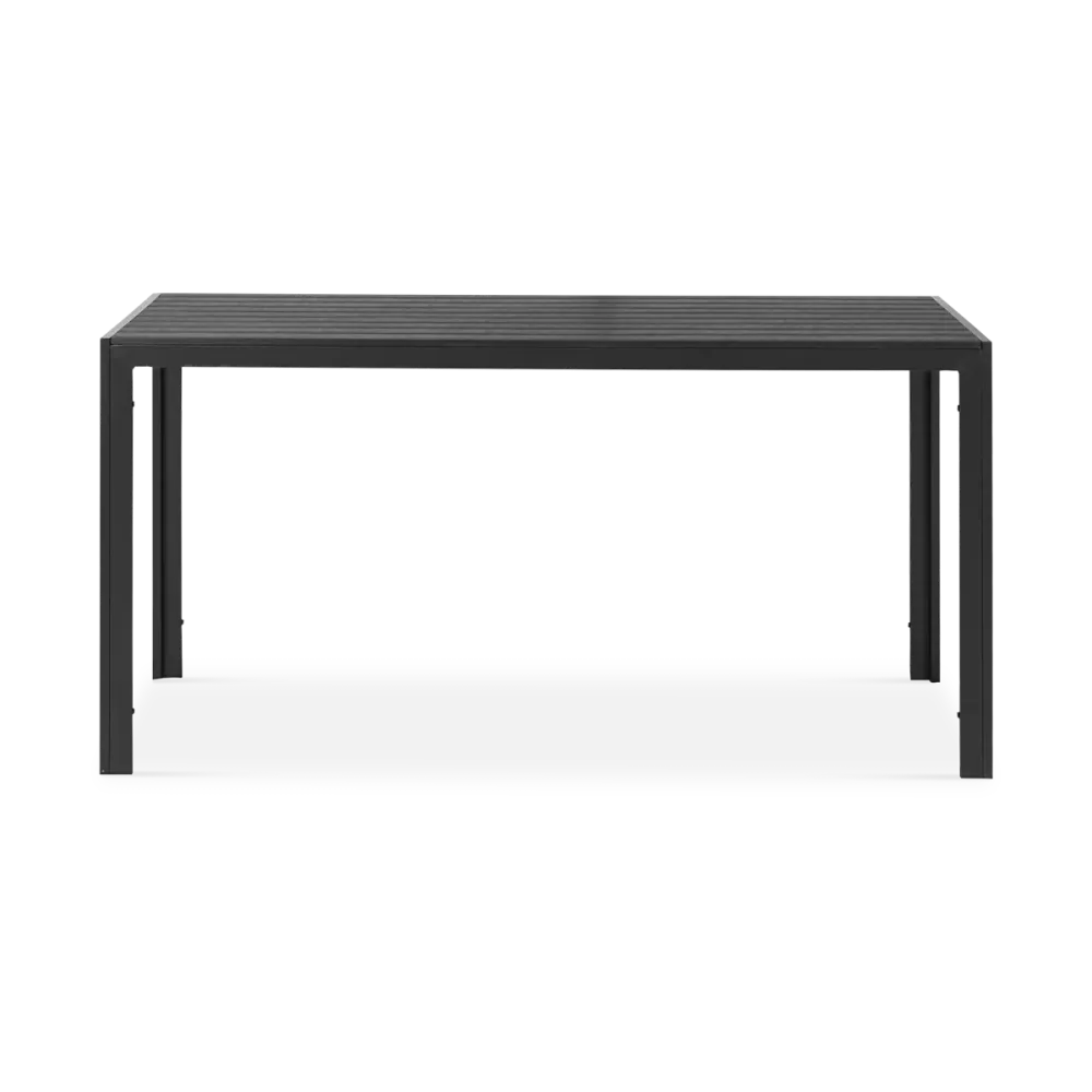 Lisomme Stan tuintafel zwart - 150 x 90 cm