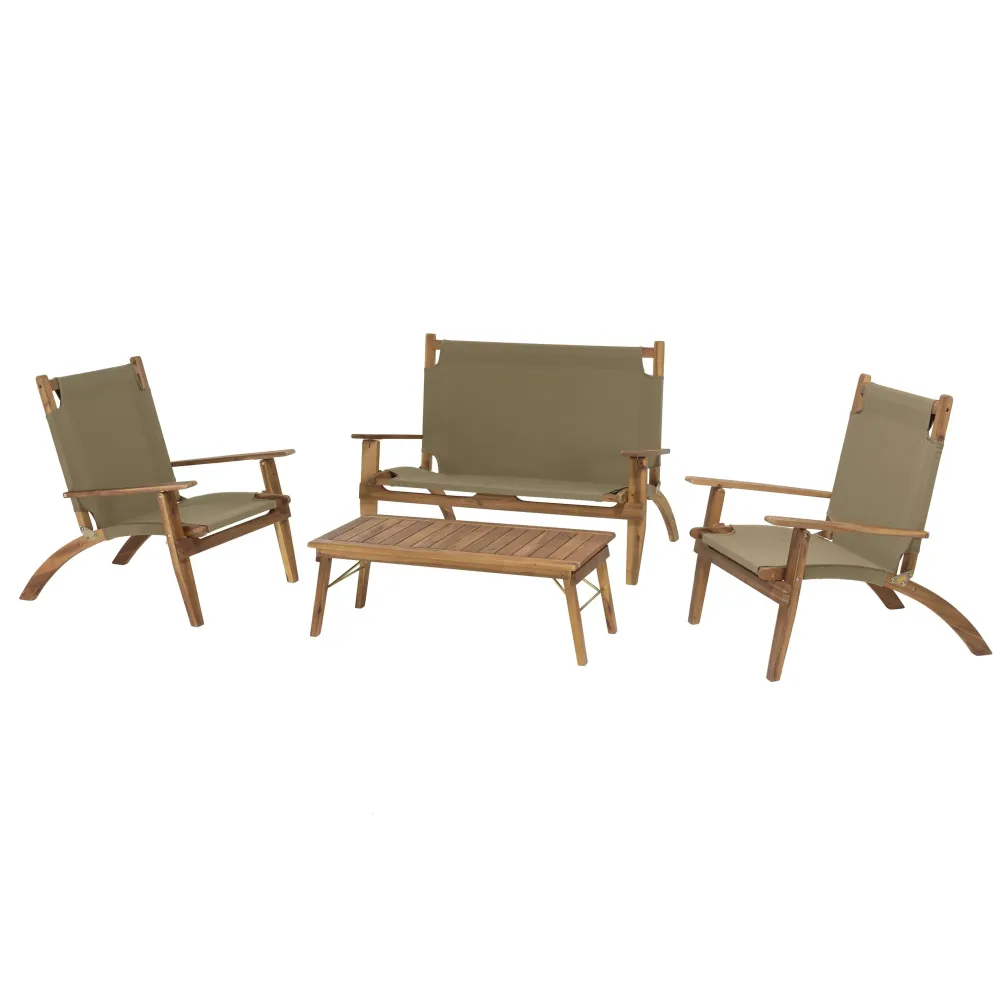 Loungeset Amanza acaciahout Macabane