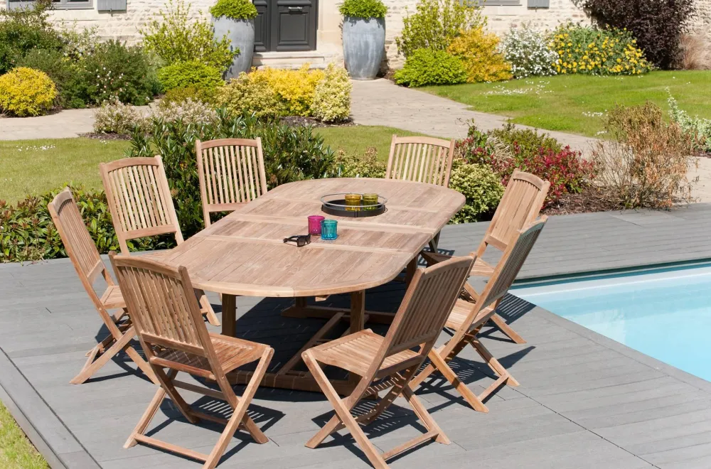 Tuintafel Filla teakhout Macabane