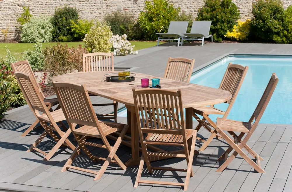 Tuintafel Filla teakhout Macabane