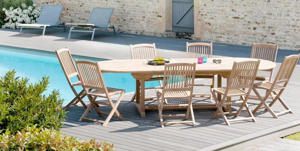 Tuintafel Filla teakhout Macabane
