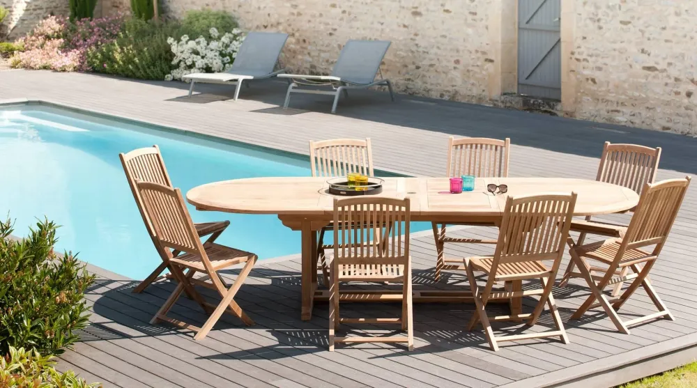 Tuintafel Filla teakhout Macabane