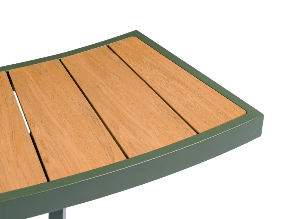 MaximaVida ronde aluminium picknicktafel Bermuda Ø 250 cm olijfgroen