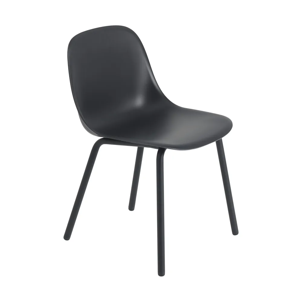 Muuto Fiber Side tuinstoel Anthracite Black