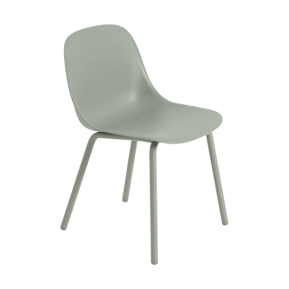 Muuto Fiber Side tuinstoel Dusty Green