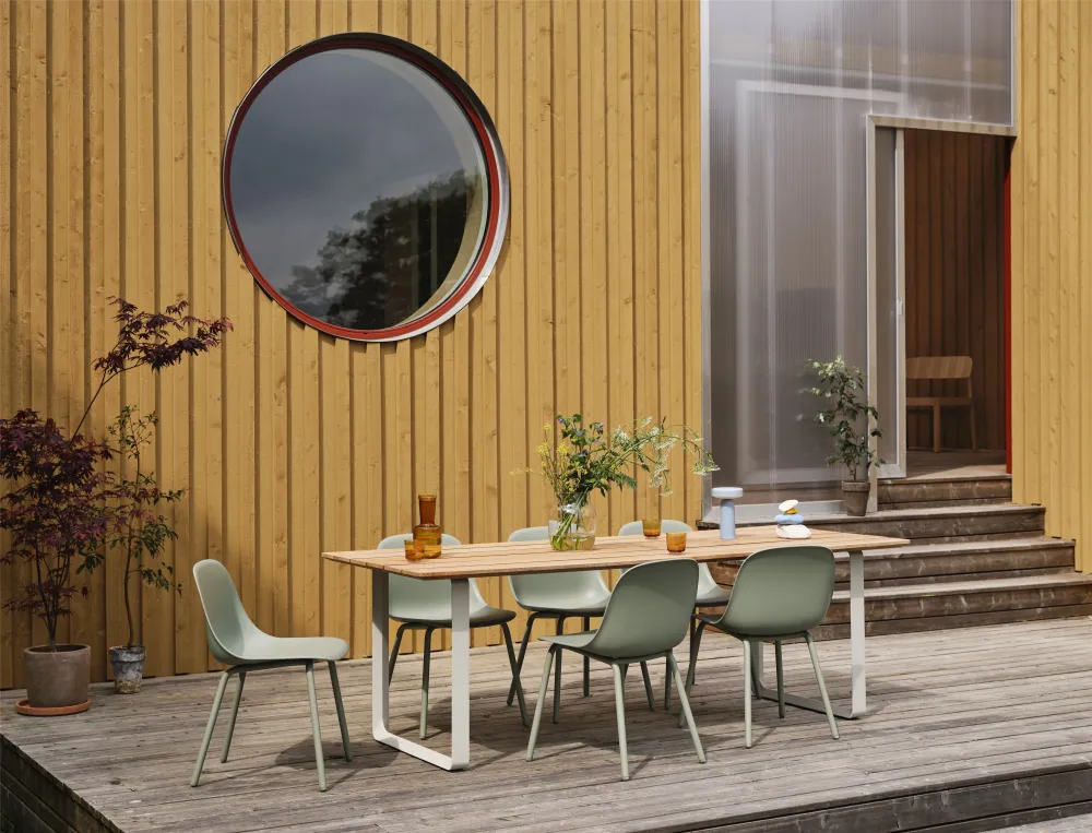 Muuto Fiber Side tuinstoel Grey