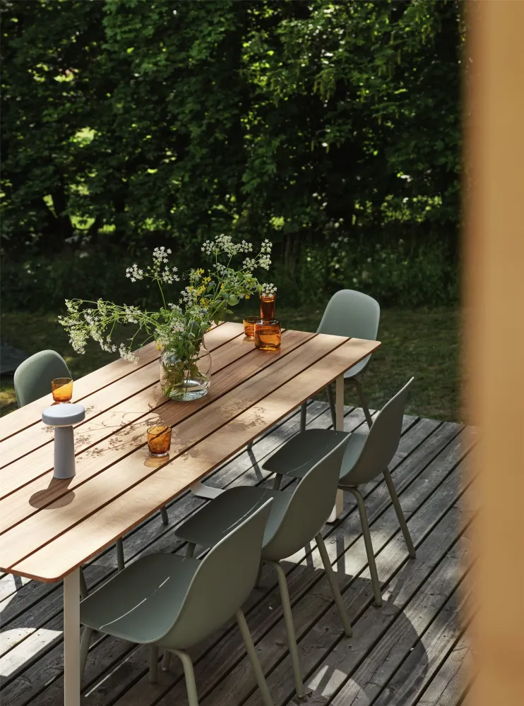 Muuto Fiber Side tuinstoel Grey
