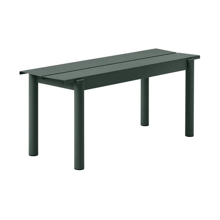 Muuto Linear Steel tuinbank 110 cm Dark Green