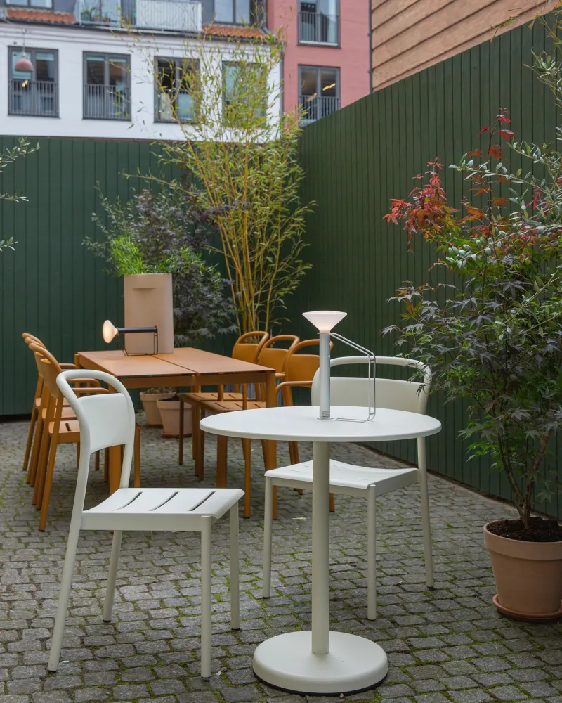 Muuto Linear Steel tuinstoel Grey