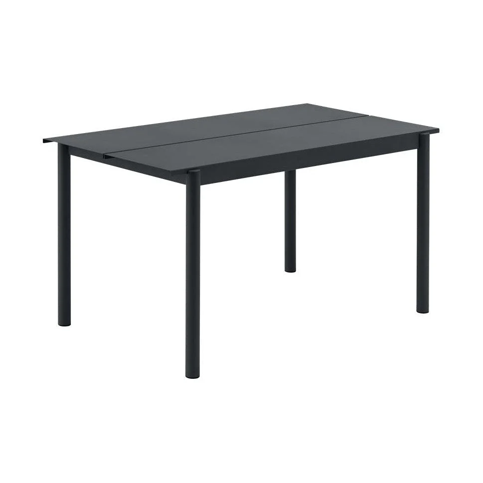 Muuto Linear Steel tuintafel 140x75 cm Black