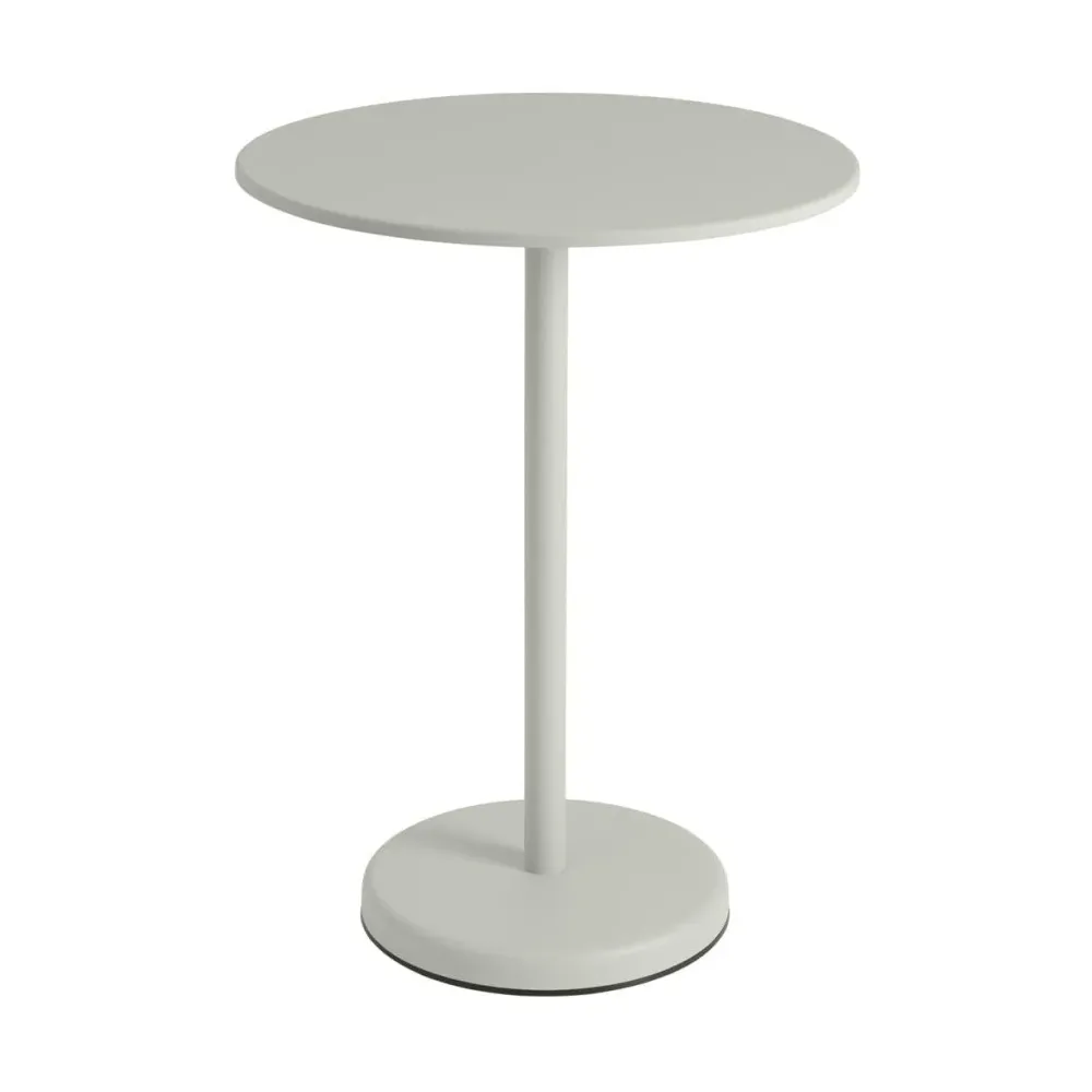 Muuto Linear Steel tuintafel bar rond H95 Grey