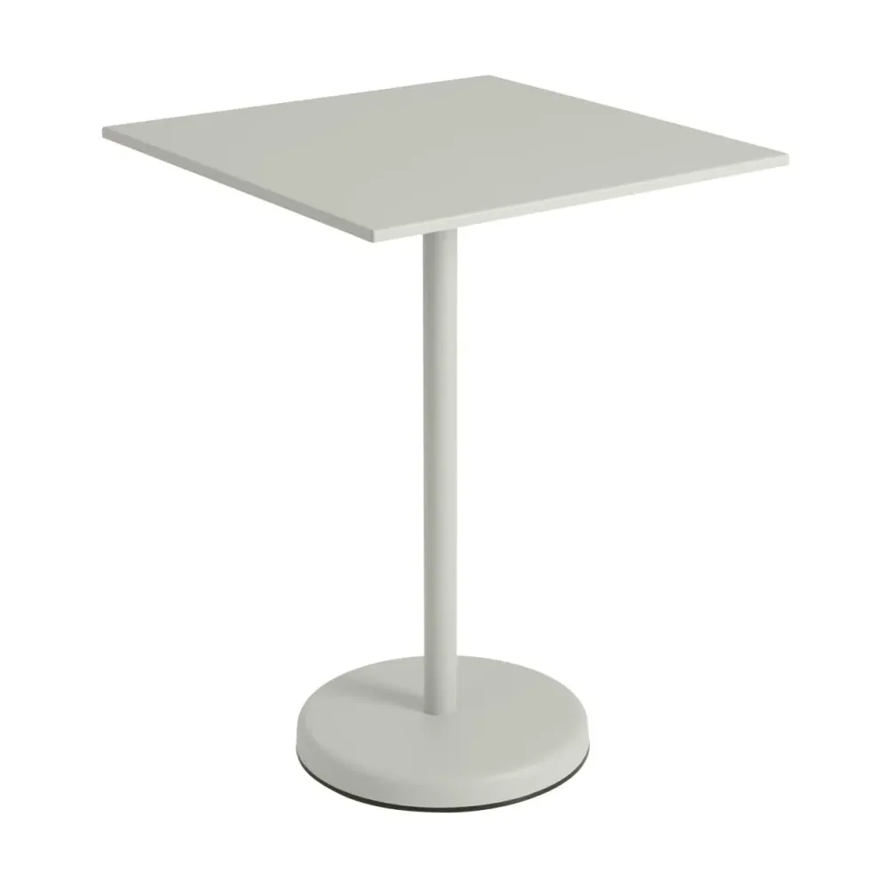Muuto Linear Steel tuintafel bar vierkant H95 Grey