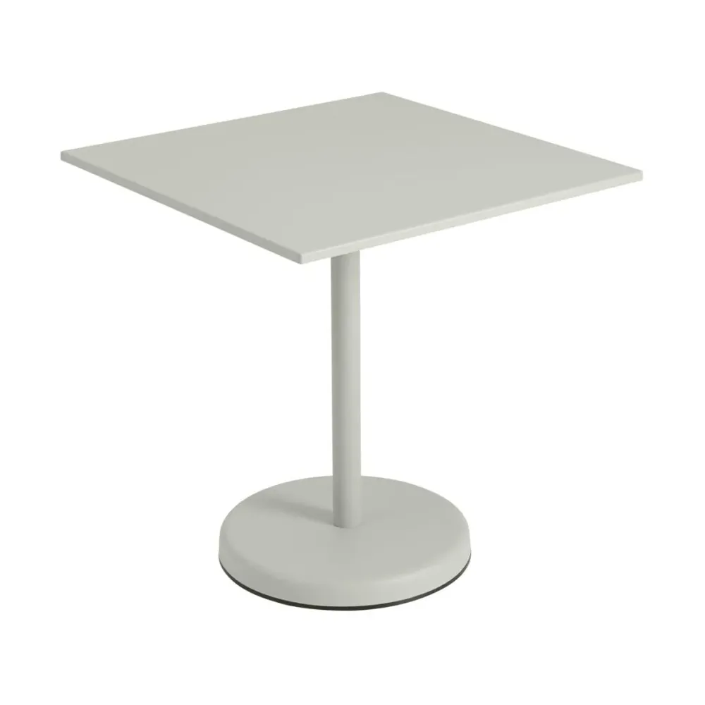 Muuto Linear Steel tuintafel bistro vierkant 70x70 cm Grey