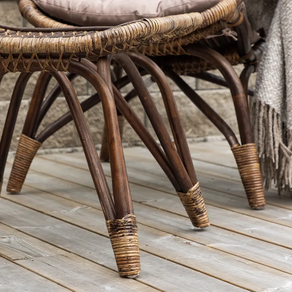 Nest outdoor Aida Rotan Tuin Fauteuil Donkerbruin