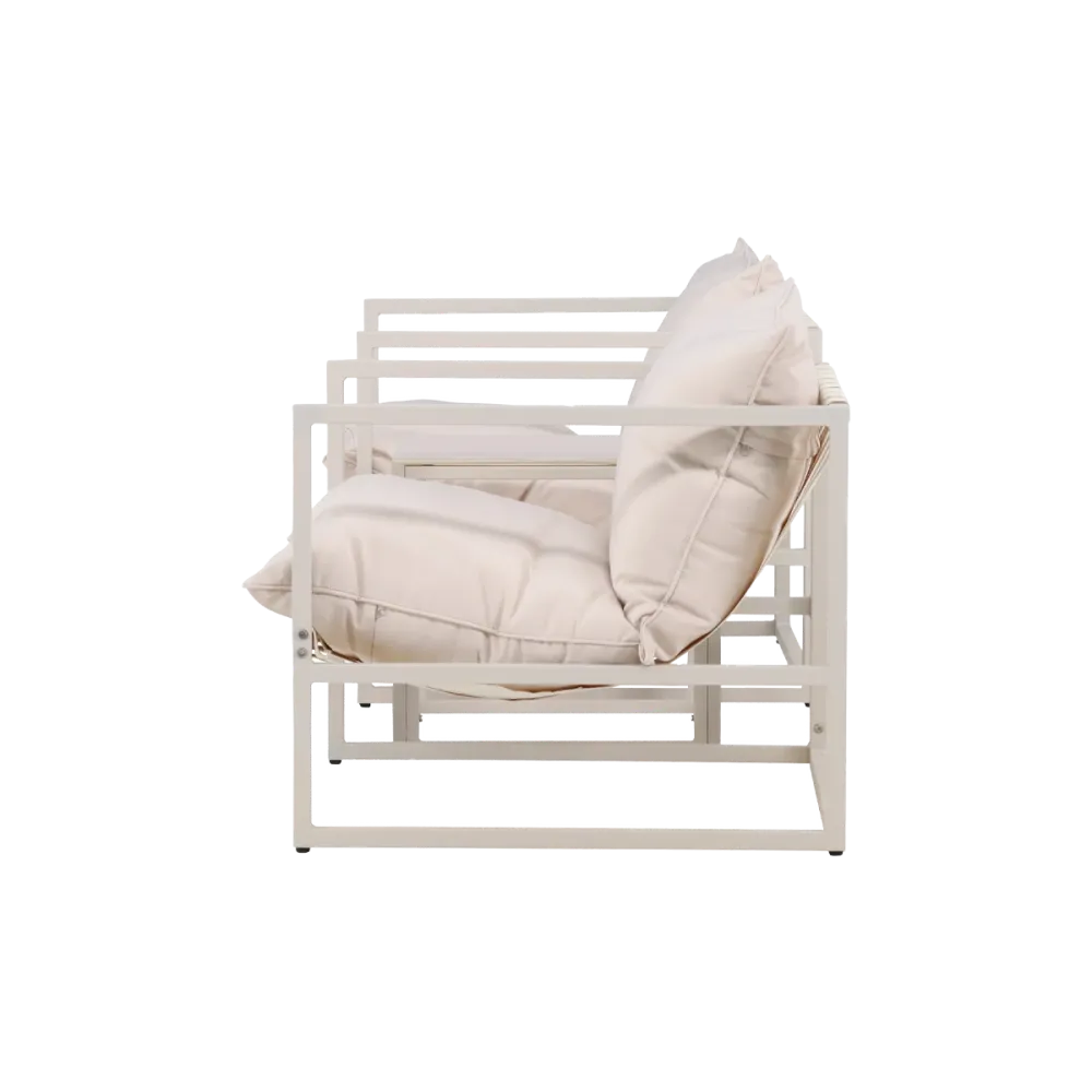 Nest outdoor Ebba Loungeset 3 Delig Met Zitkussens - Beige