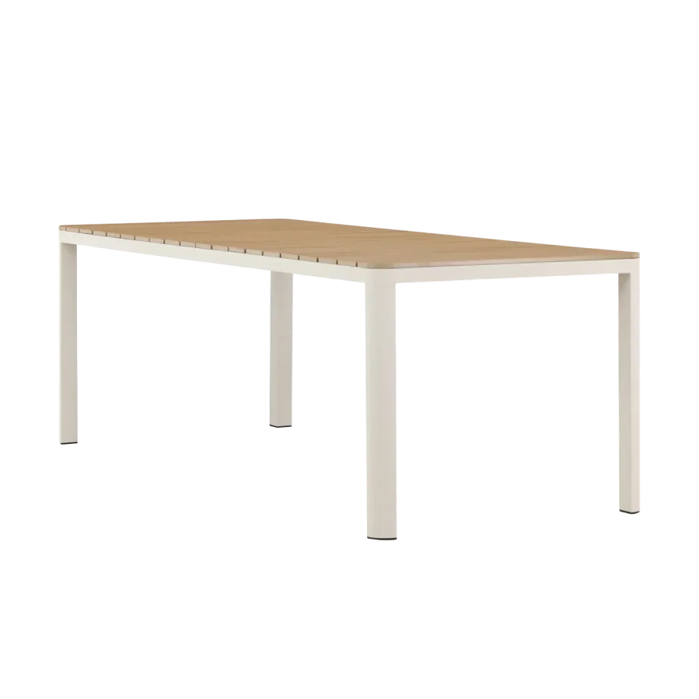 Nest outdoor Ingo Polywood Tuintafel Beige - 210 x 90 cm