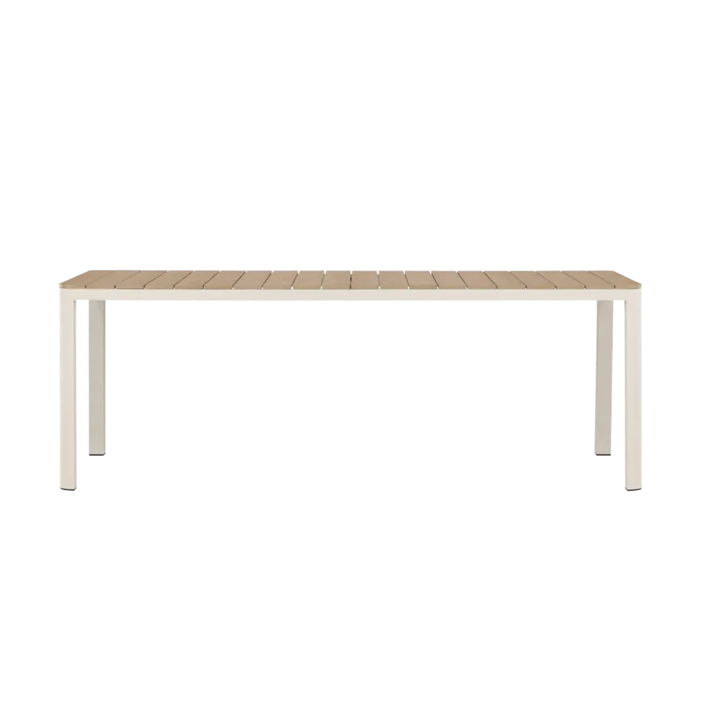 Nest outdoor Ingo Polywood Tuintafel Beige - 210 x 90 cm