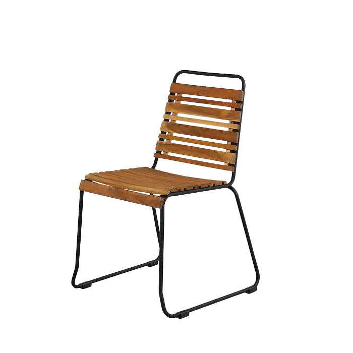 Nest outdoor Lasse houten tuinstoel naturel