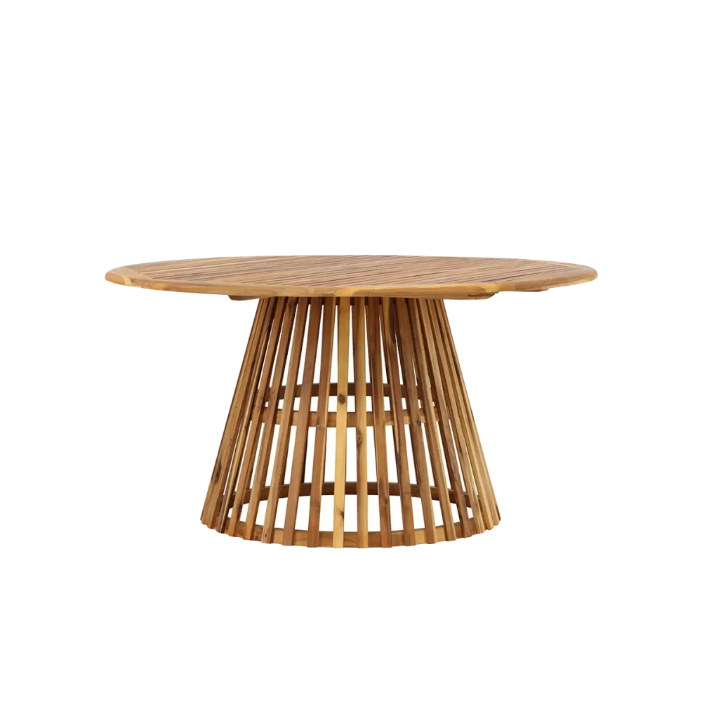 Nest outdoor Tobias Ronde Houten Tuintafel Naturel - Ø 150 cm
