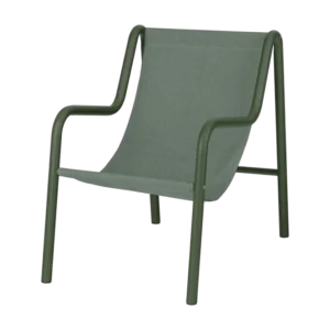 noo.ma Nokk Armchair - Outdoor loungestoel, forest green, stalen frame