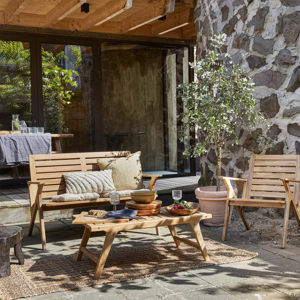 Raw Materials lage tuintafel Odin - Teakhout
