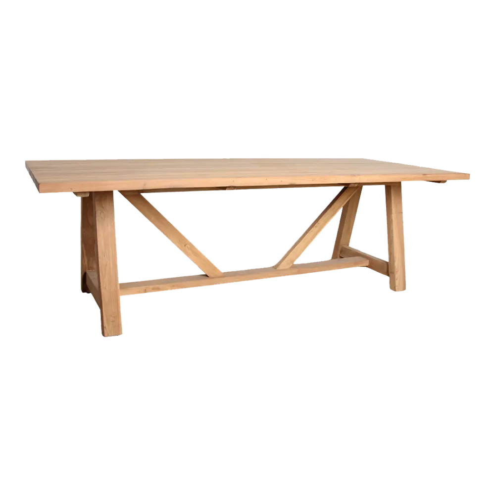 Soleado teakhouten tuintafel 200 cm Raw Materials