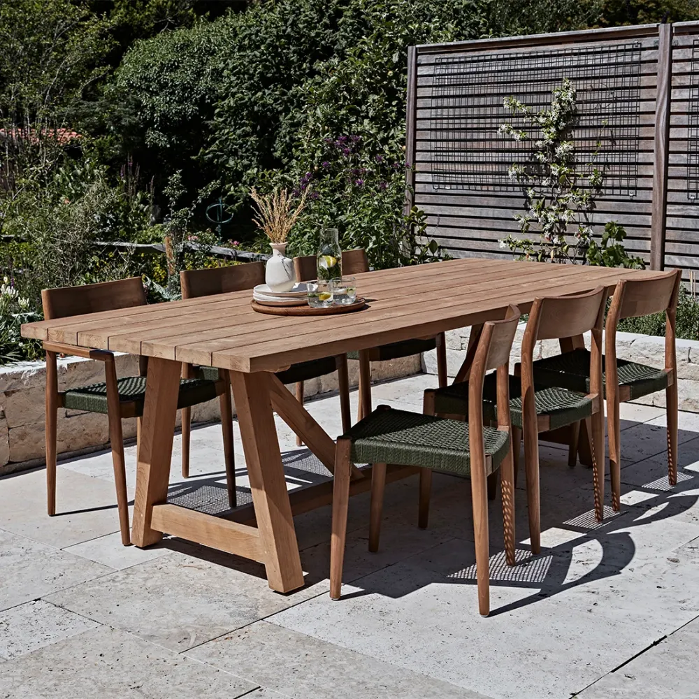 Soleado teakhouten tuintafel 200 cm Raw Materials