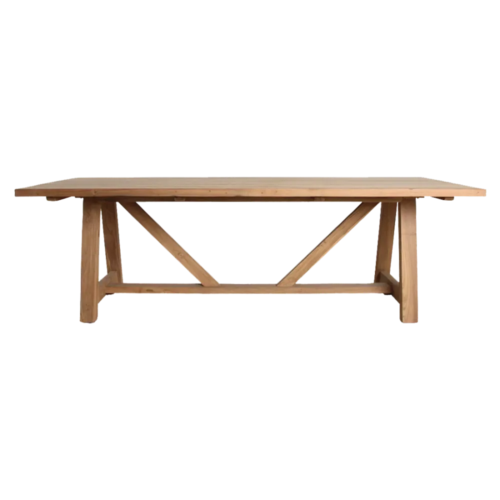 Soleado teakhouten tuintafel 240 cm Raw Materials