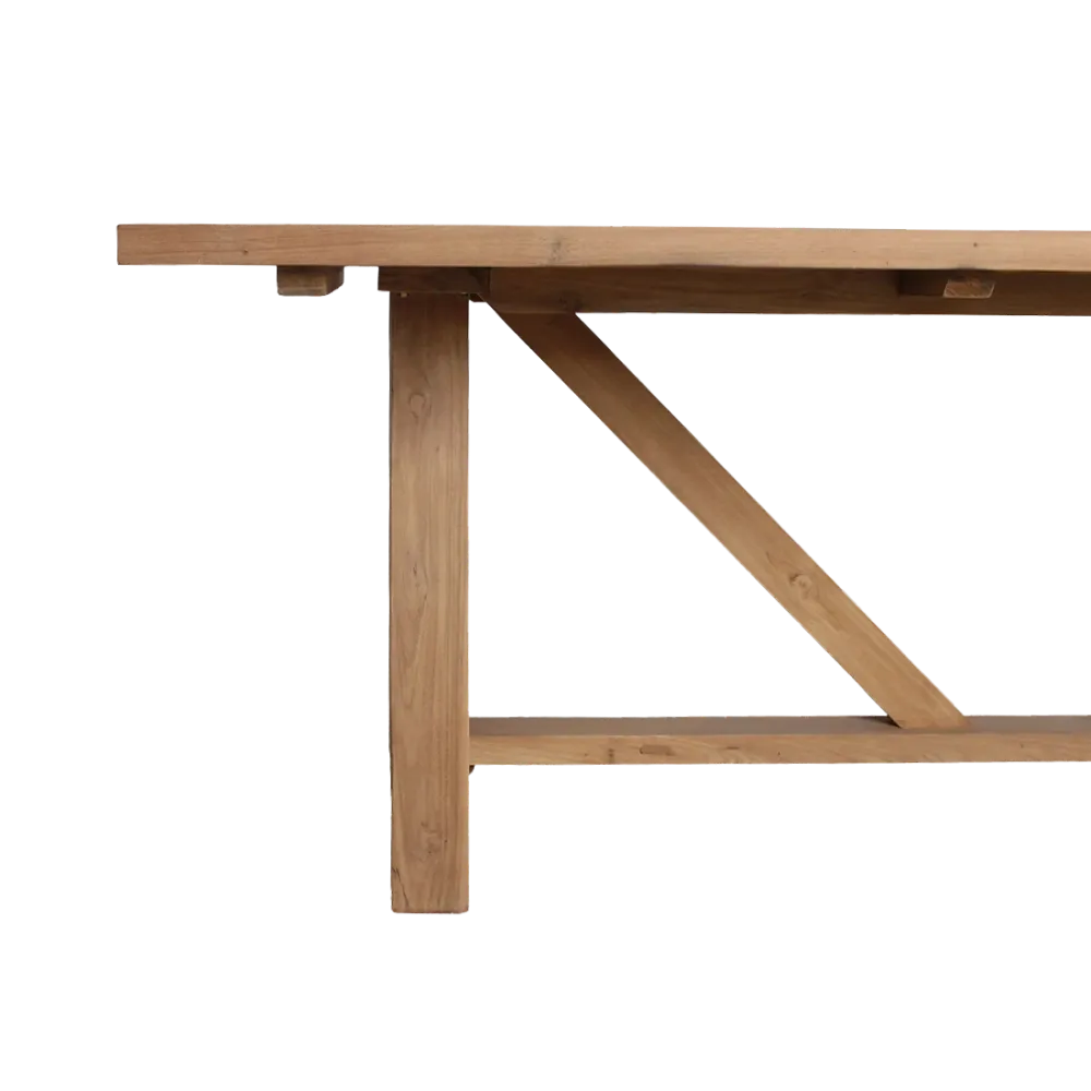 Soleado teakhouten tuintafel 240 cm Raw Materials