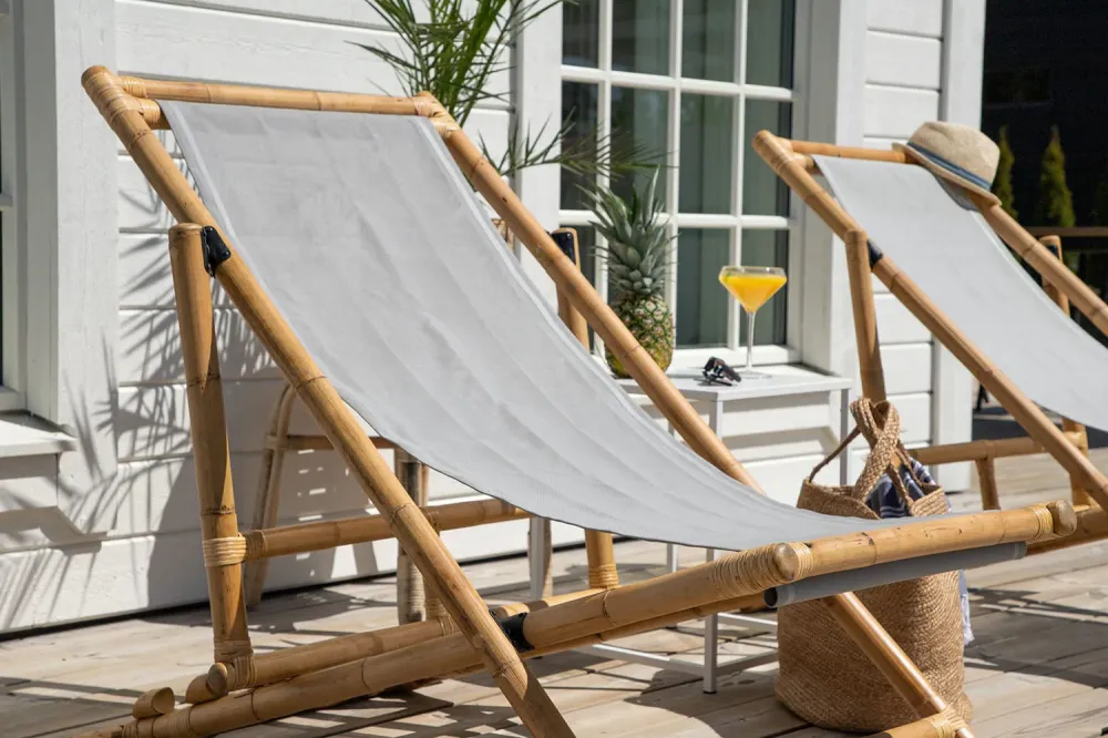 Rebellenclub Ligstoel Hydra - Naturel Bamboe