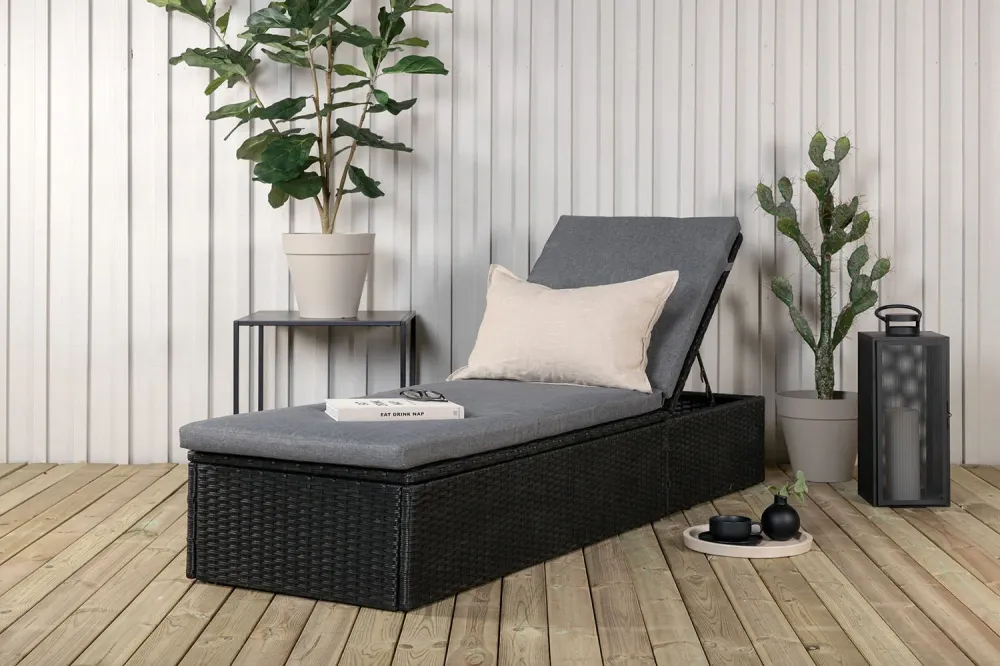 Rebellenclub Ligstoel Jade - Zwart