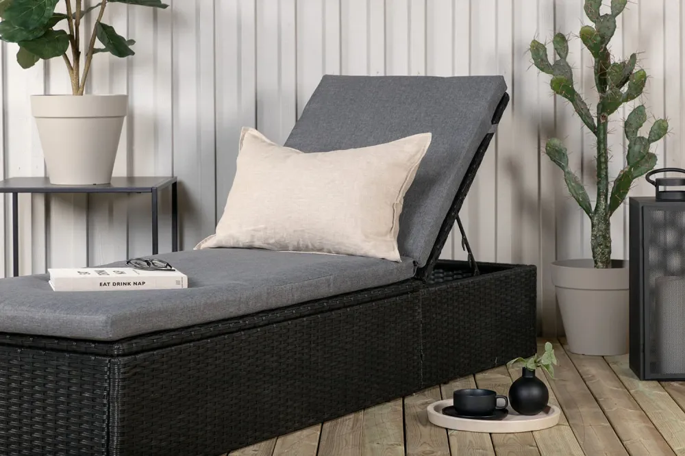 Rebellenclub Ligstoel Jade - Zwart