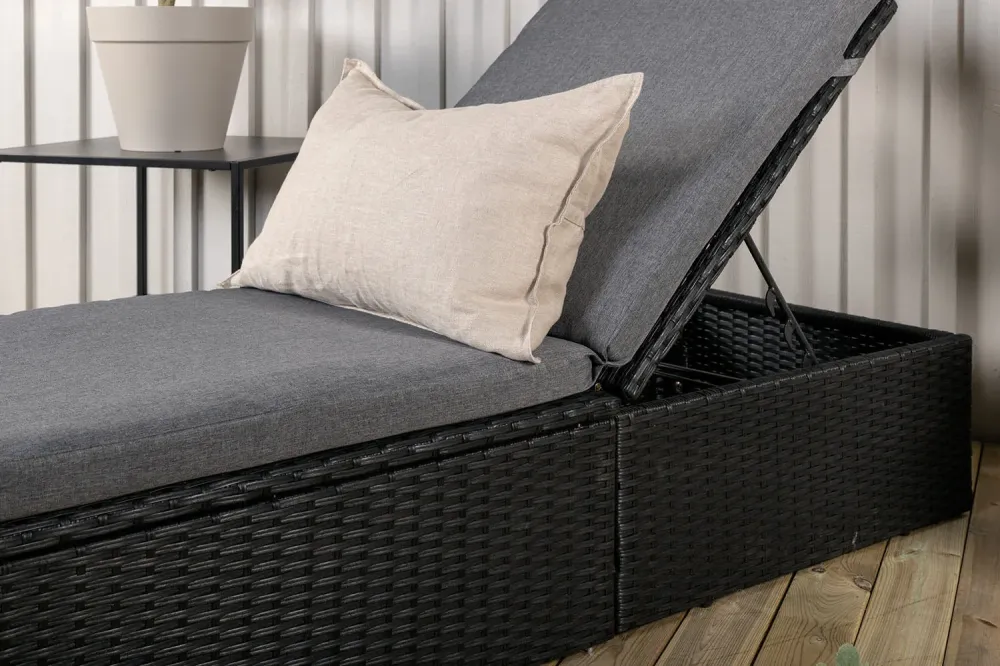 Rebellenclub Ligstoel Jade - Zwart