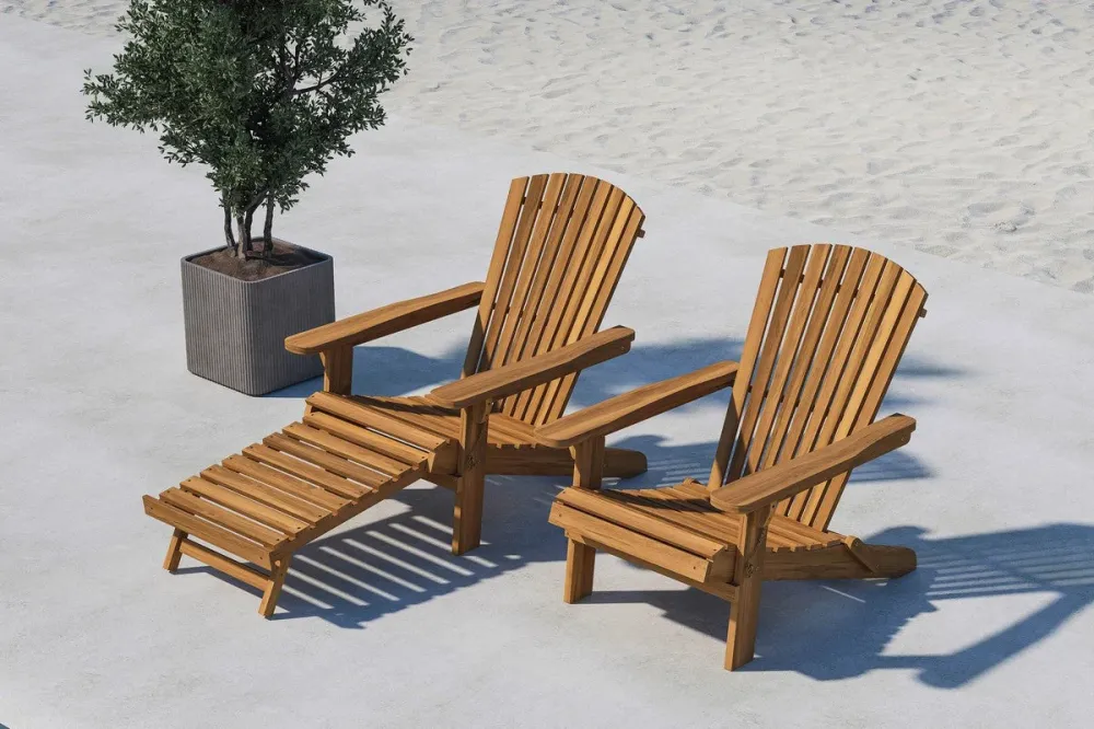 Rebellenclub Ligstoel Papavero - Naturel Hout