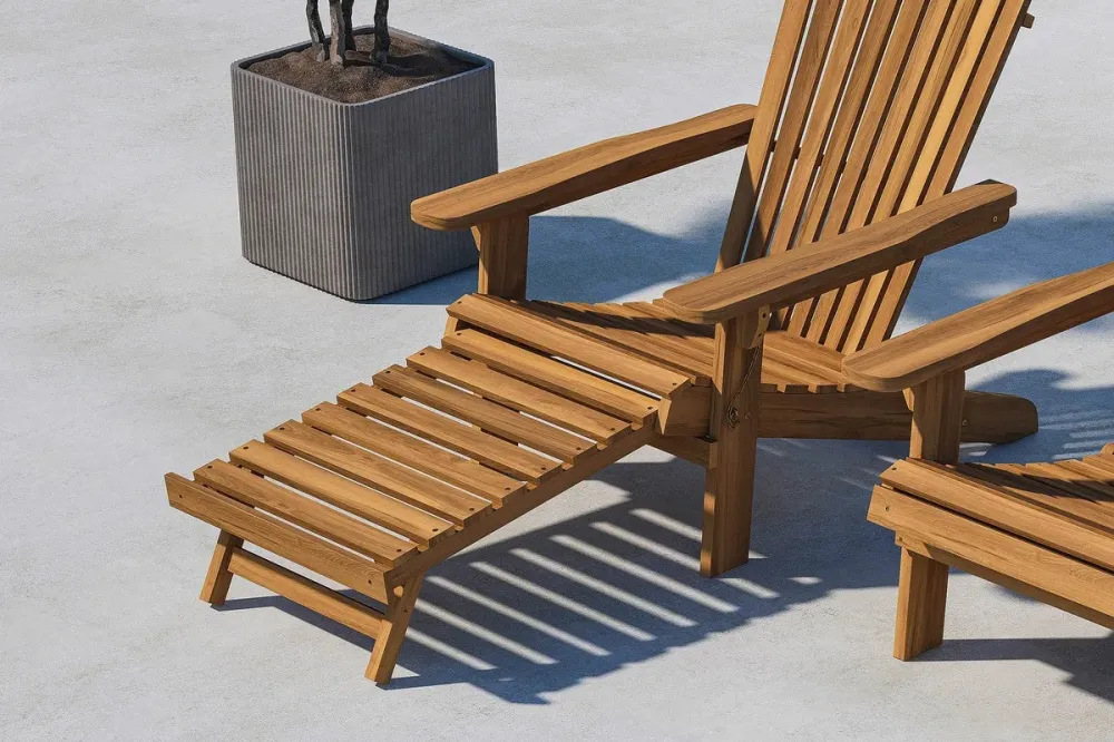 Rebellenclub Ligstoel Papavero - Naturel Hout
